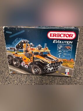 Erector Evolution Orange Construction Truck Building Set